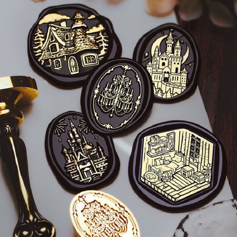 Wax Seal Stamp Set - 왁스 씰 스탬프 빈티지 할로윈 개인
