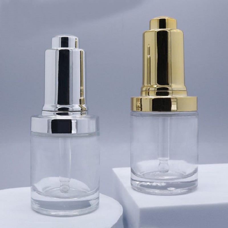 30ML 투명 유리병 실버/골드 펌프 드로퍼 로션 에멀 - Gel Refill Pack 리뷰 및 가격
