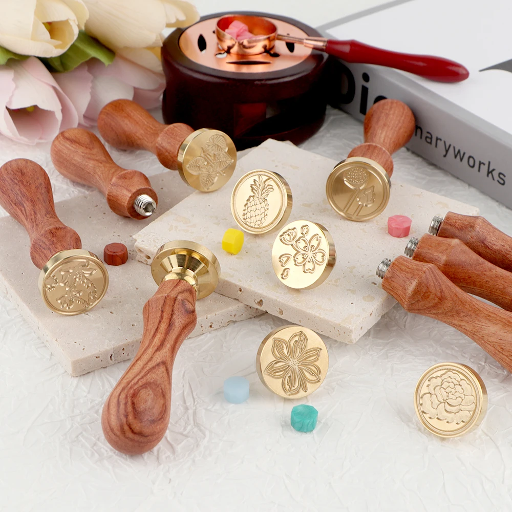 왁스 씰 스탬프 세트: 탈착 가능한 원형 황동 스탬프  - Wax Seal Stamp Set 리뷰 및 가격