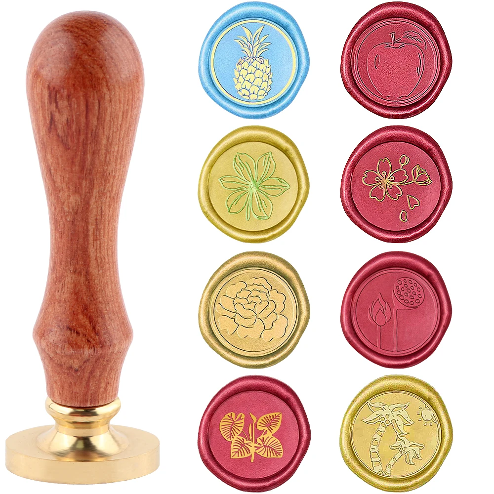 왁스 씰 스탬프 세트: 탈착 가능한 원형 황동 스탬프  - Wax Seal Stamp Set 리뷰 및 가격