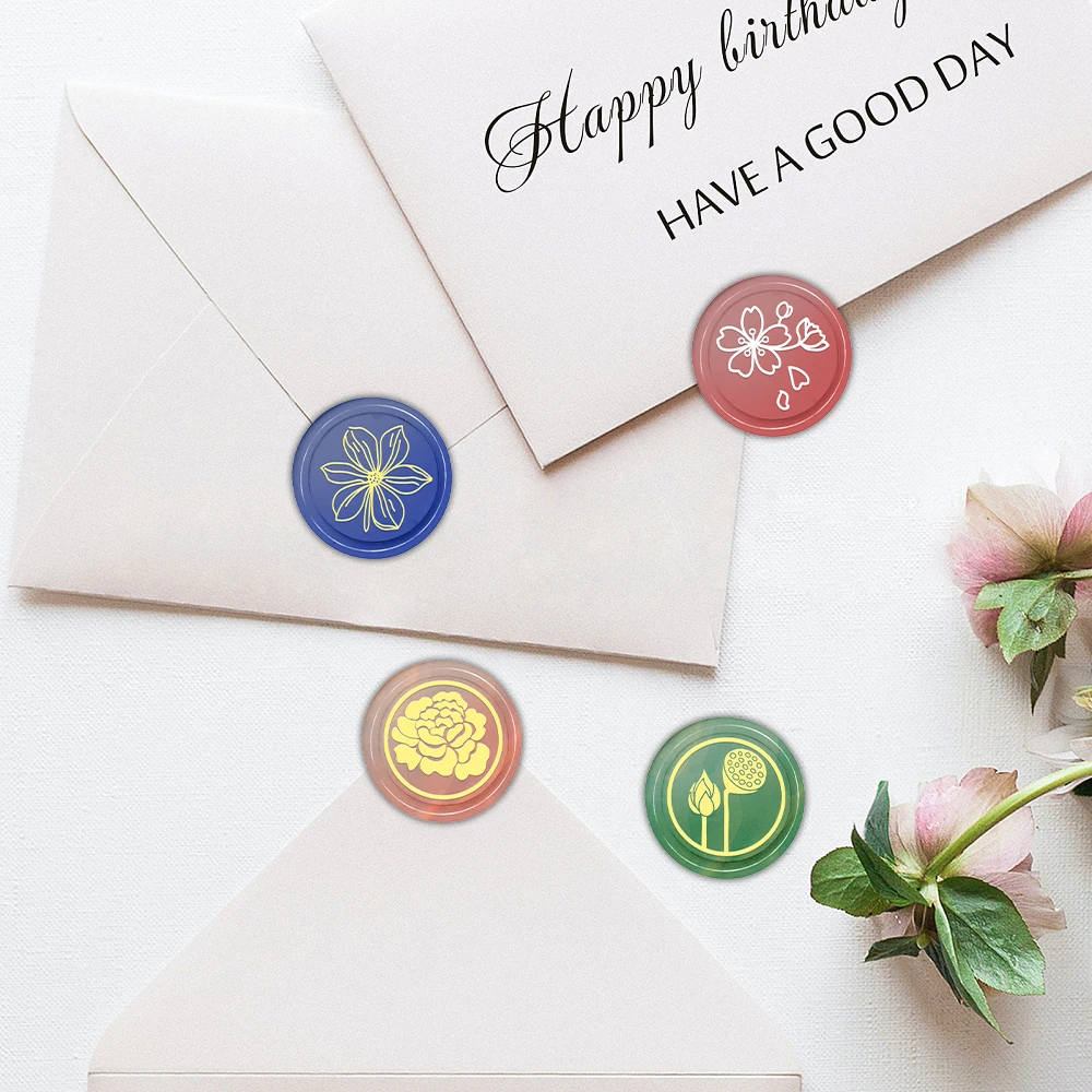 왁스 씰 스탬프 세트: 탈착 가능한 원형 황동 스탬프  - Wax Seal Stamp Set 리뷰 및 가격