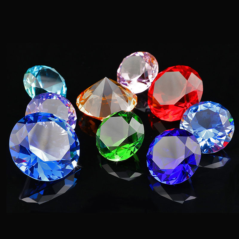 1pcs 크리스탈 다이아몬드 모양의 문진 장식 컷 유리 - Paper Weight Crystal 리뷰 및 가격